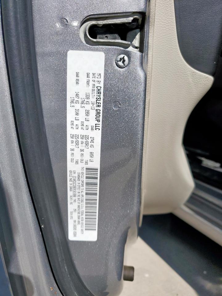 2014 Dodge Grand Caravan Sxt VIN: 2C4RDGCG9ER181898 Lot: 86128895