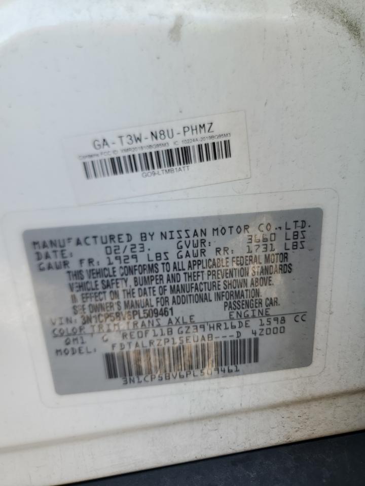 2023 Nissan Kicks S VIN: 3N1CP5BV6PL509461 Lot: 84634255