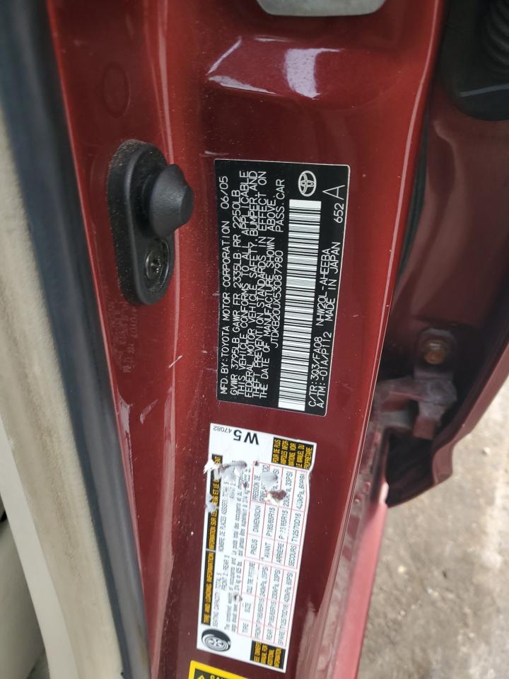 2005 Toyota Prius VIN: JTDKB20UX53087980 Lot: 82300215