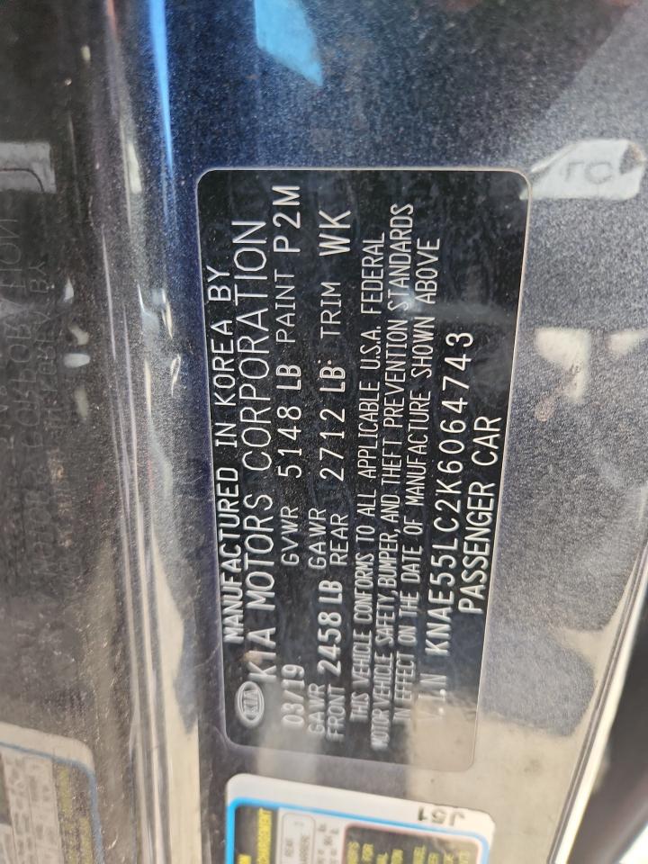 2019 Kia Stinger Gt2 VIN: KNAE55LC2K6064743 Lot: 84700695