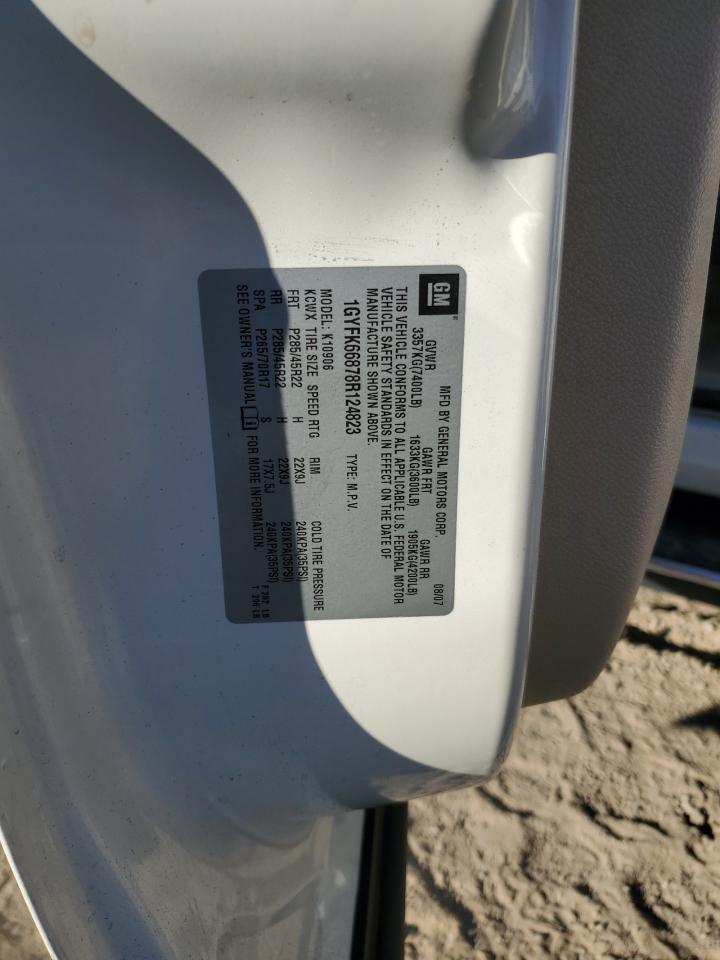 2008 Cadillac Escalade Esv VIN: 1GYFK66878R124823 Lot: 82520895