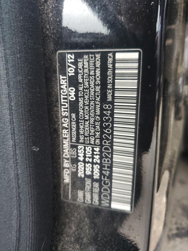 2013 Mercedes-Benz C 250 VIN: WDDGF4HB2DR263348 Lot: 90480855