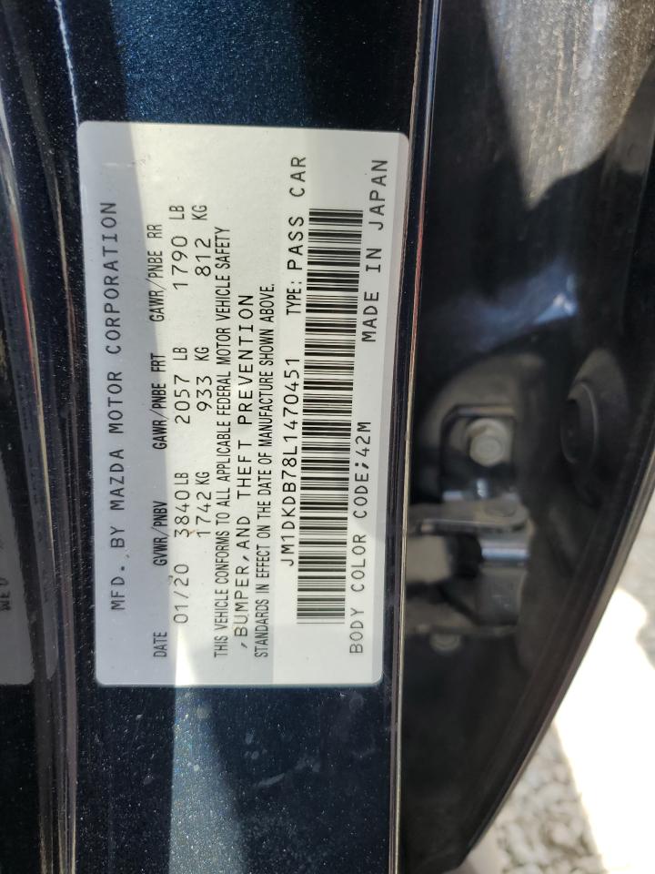 2020 Mazda Cx-3 Sport VIN: JM1DKDB78L1470451 Lot: 82307225