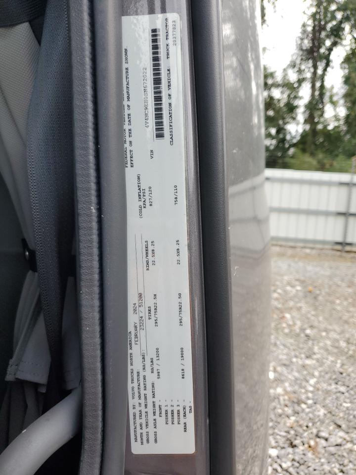 2025 Volvo Vn Vnl VIN: 4V4NC9EH0SN672022 Lot: 84176575