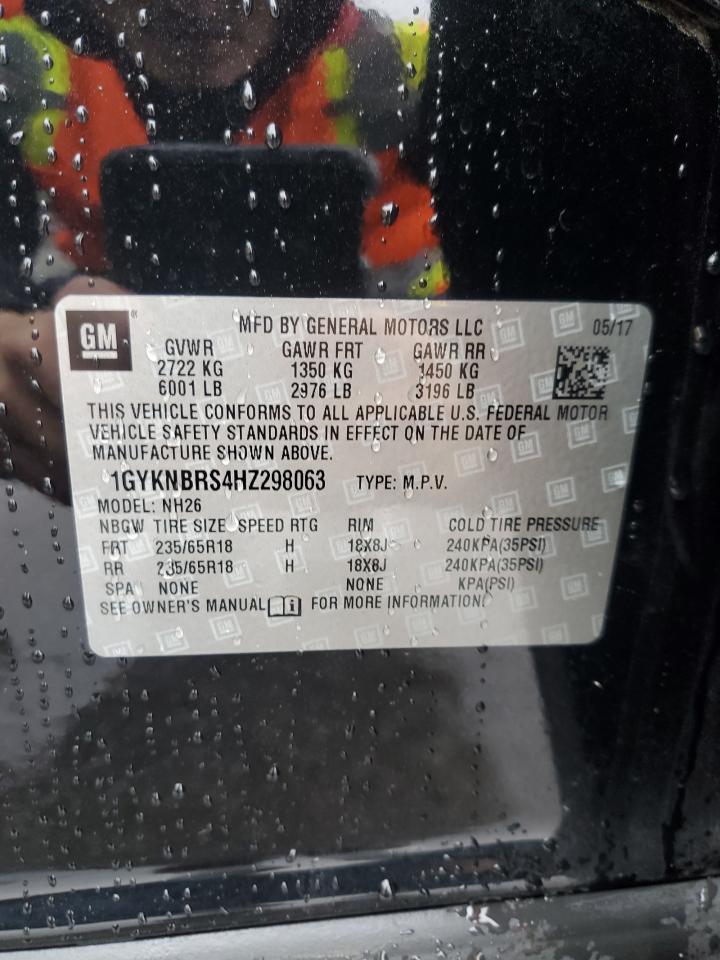 2017 Cadillac Xt5 Luxury VIN: 1GYKNBRS4HZ298063 Lot: 90467925