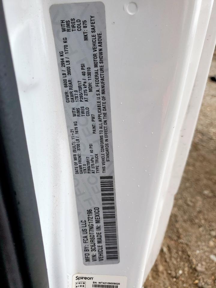 2022 Ram 1500 Classic Tradesman VIN: 3C6JR6DT7NG172196 Lot: 82511745