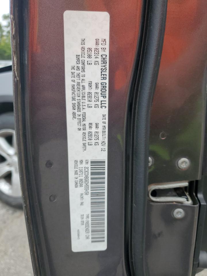 2013 Dodge Charger Se VIN: 2C3CDXBG6DH555450 Lot: 85669665