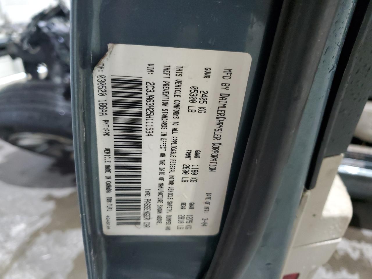 2005 Chrysler 300C VIN: 2C3JA63H25H111534 Lot: 89489725