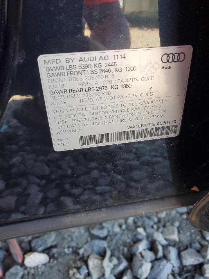 2015 Audi Q5 Premium VIN: WA1CFAFP5FA070113 Lot: 82447045