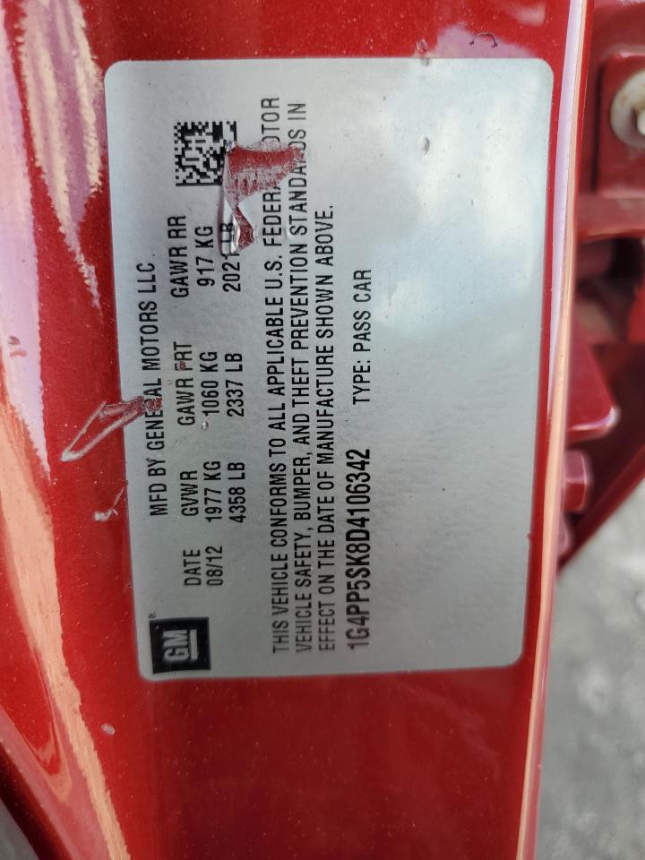 2013 Buick Verano VIN: 1G4PP5SK8D4106342 Lot: 90308065