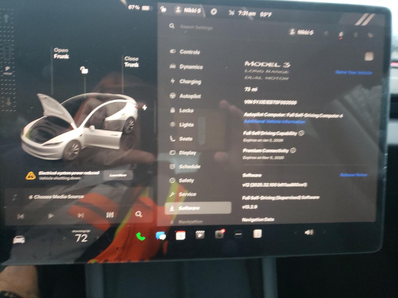 2025 Tesla Model 3 VIN: 5YJ3E1EB7SF083588 Lot: 86651465