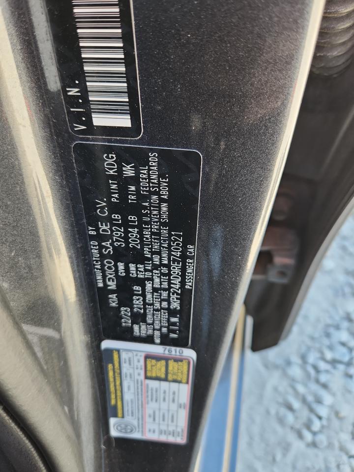 2024 Kia Forte Lx VIN: 3KPF24AD9RE740521 Lot: 89515125