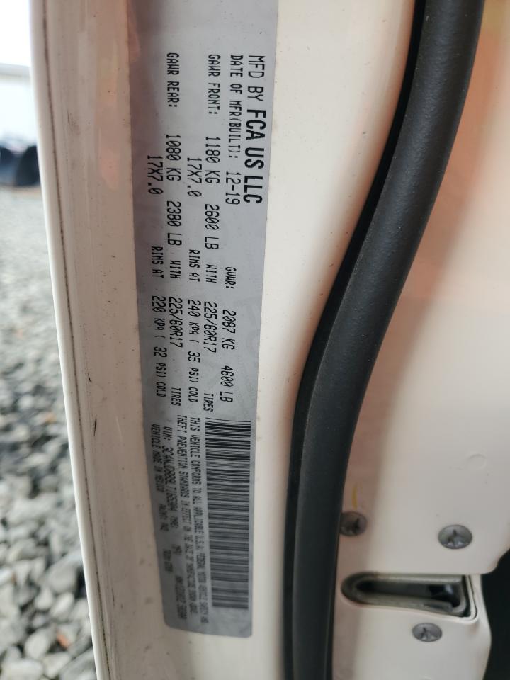 2020 Jeep Compass Latitude VIN: 3C4NJDBB9LT165304 Lot: 89512055