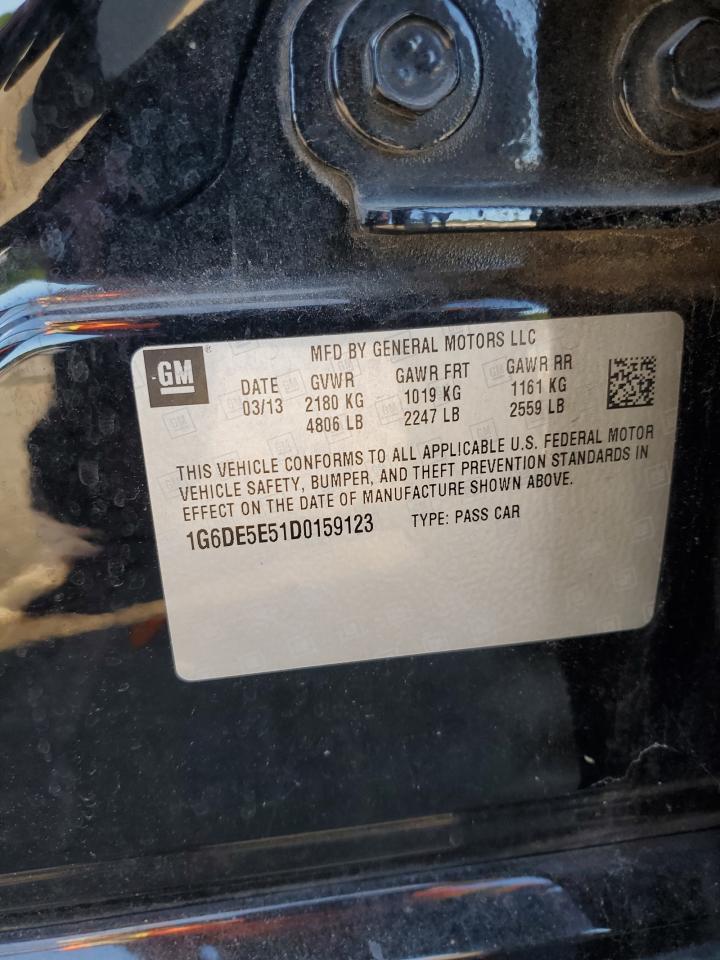 2013 Cadillac Cts Luxury Collection VIN: 1G6DE5E51D0159123 Lot: 85880565