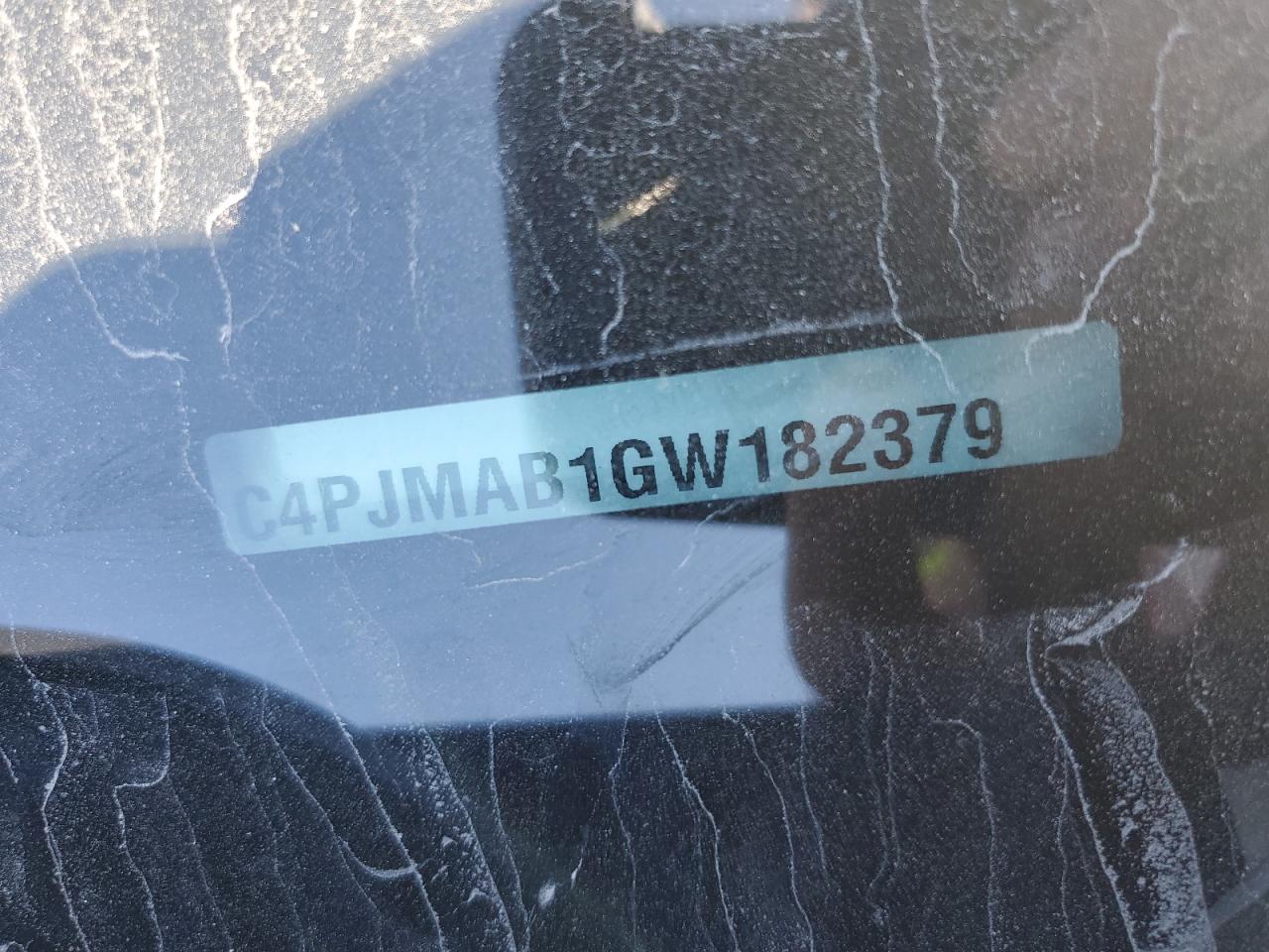 2016 Jeep Cherokee Sport VIN: 1C4PJMAB1GW182379 Lot: 87389595