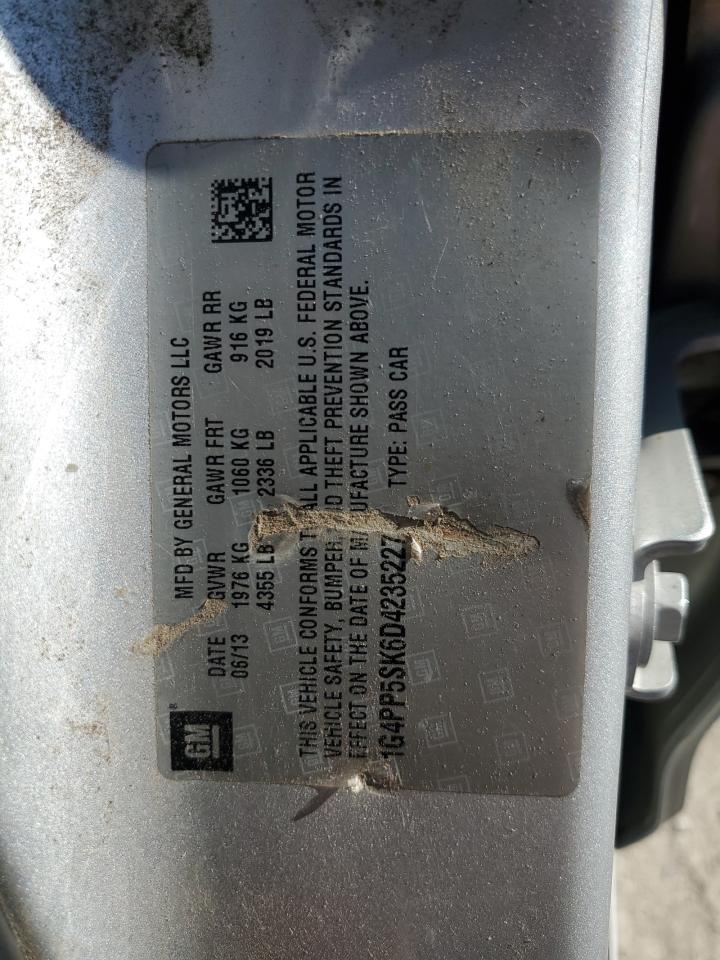 2013 Buick Verano VIN: 1G4PP5SK6D4235227 Lot: 85256145