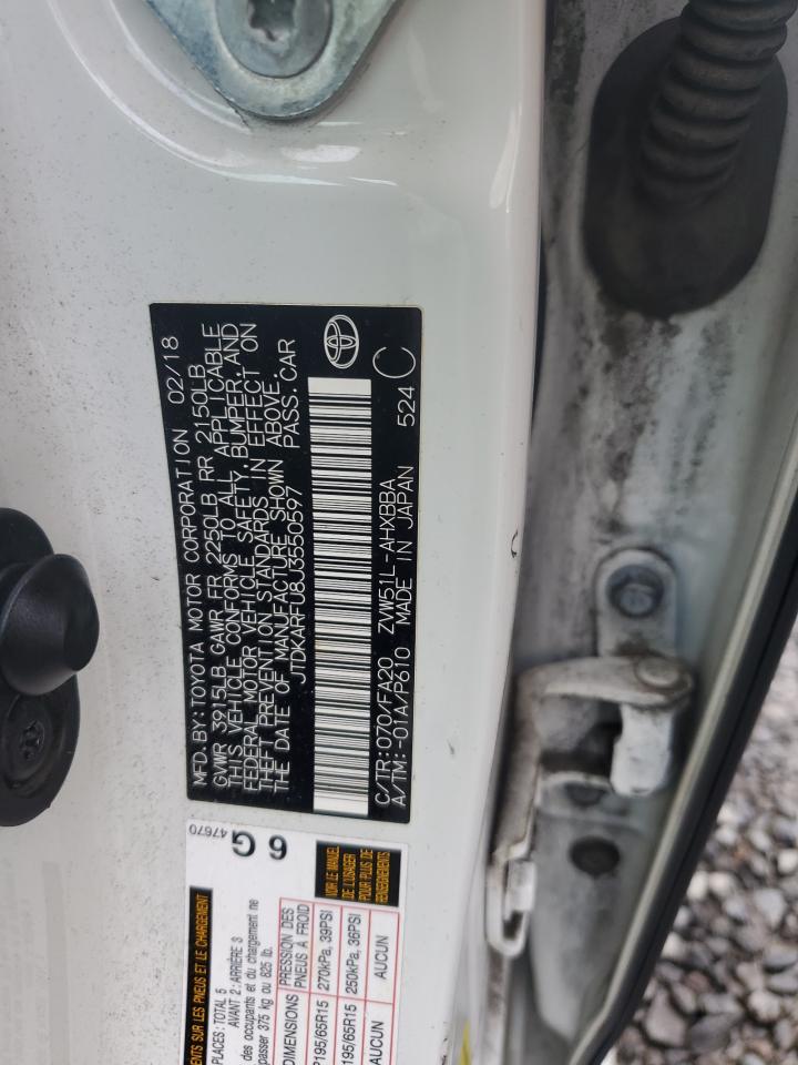 2018 Toyota Prius VIN: JTDKARFU8J3550597 Lot: 82217805