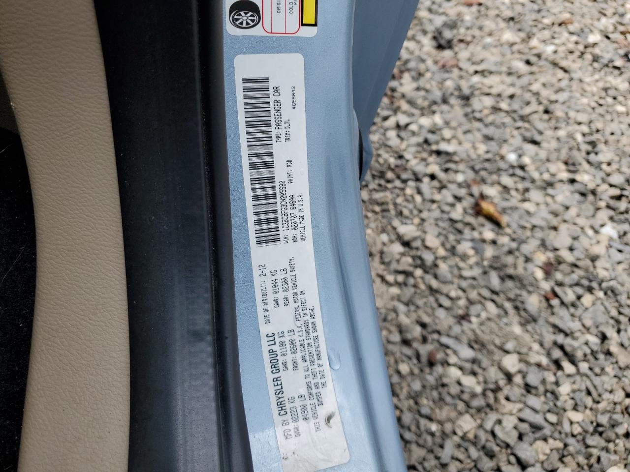 2012 Chrysler 200 Limited VIN: 1C3BCBFG3CN205680 Lot: 82768705