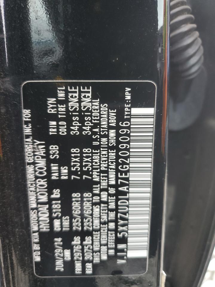 2014 Hyundai Santa Fe Sport VIN: 5XYZUDLA7EG209096 Lot: 86617365