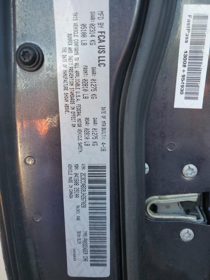 2018 Chrysler 300 S VIN: 2C3CCABG9JH267028 Lot: 82713055