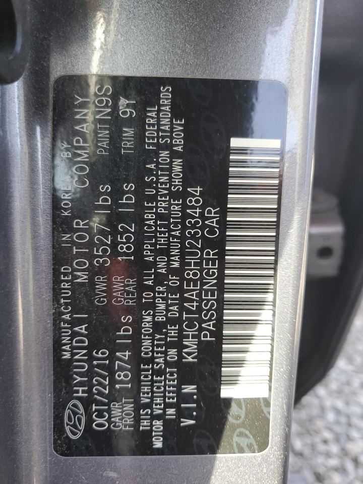 2017 Hyundai Accent Se VIN: KMHCT4AE8HU233484 Lot: 85897025
