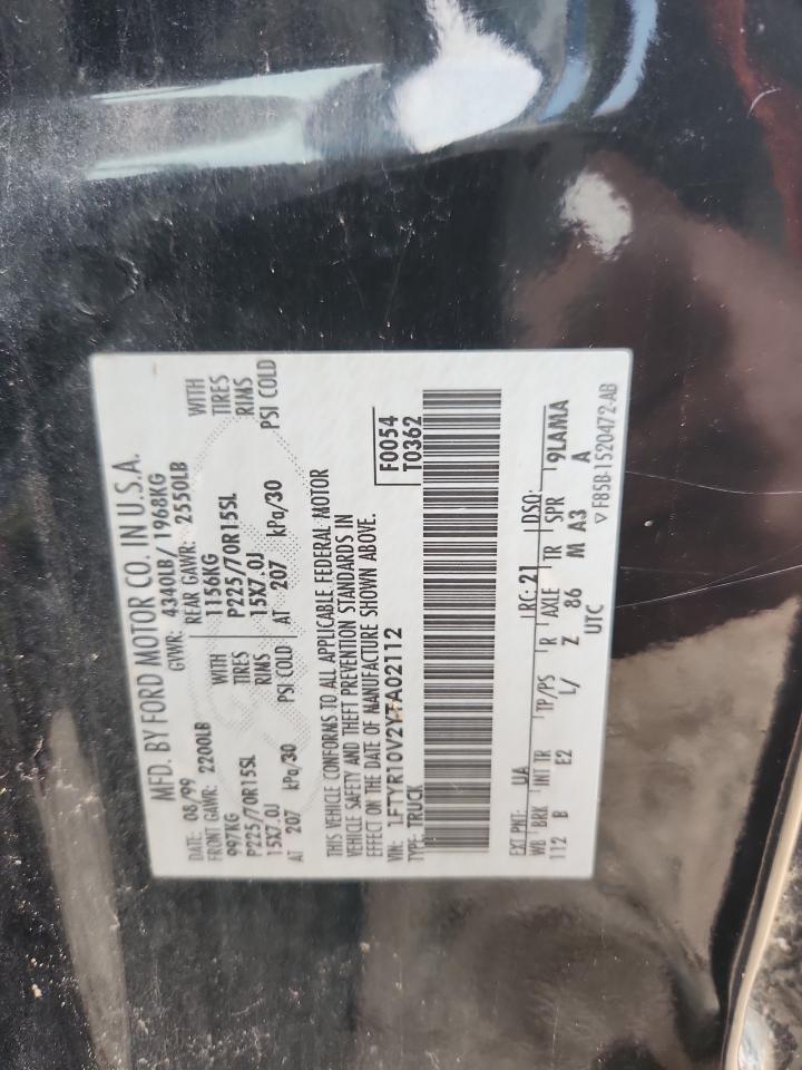 2000 Ford Ranger VIN: 1FTYR10V2YTA02112 Lot: 89857295