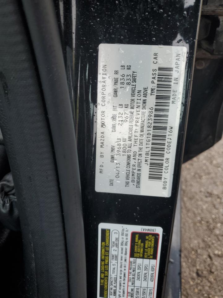 2013 Mazda 3 I VIN: JM1BL1TG1D1823986 Lot: 85819145