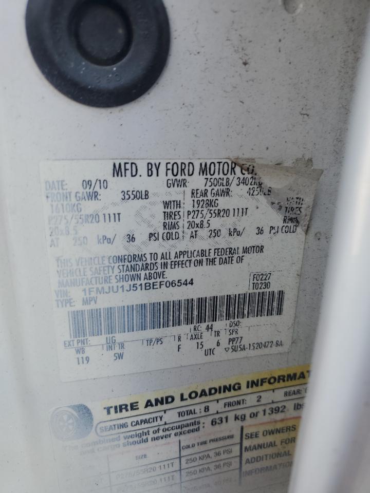 2011 Ford Expedition Xlt VIN: 1FMJU1J51BEF06544 Lot: 85472625