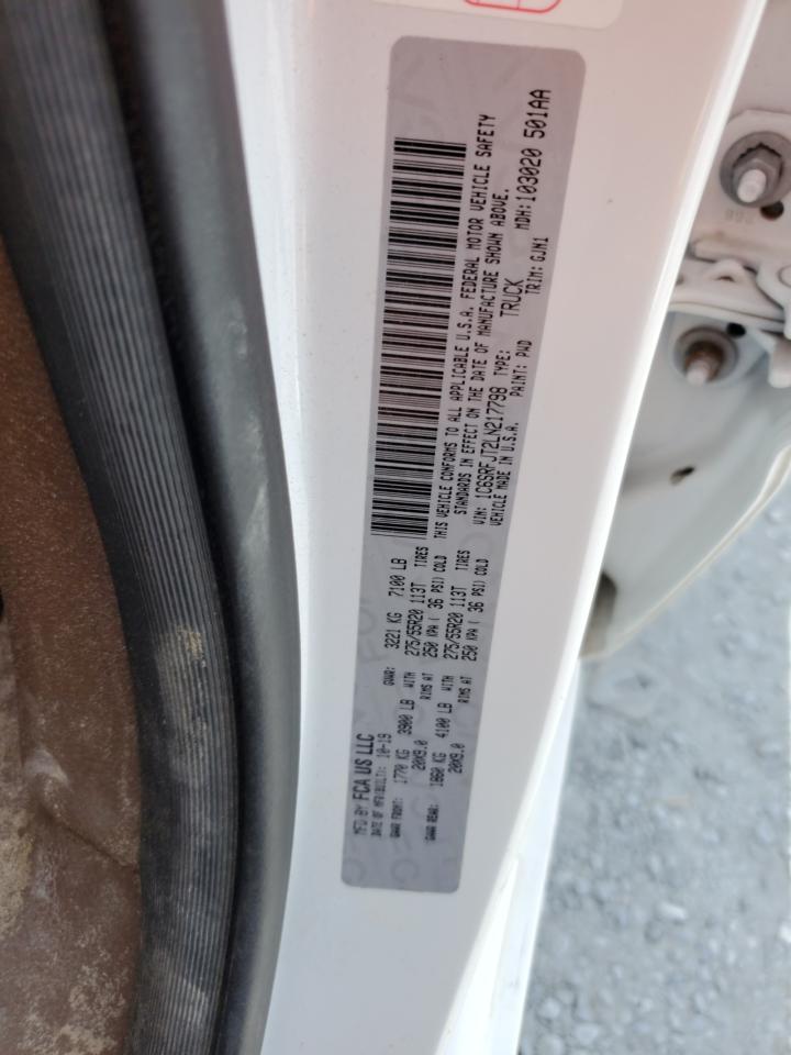 2020 Ram 1500 Laramie VIN: 1C6SRFJT2LN217798 Lot: 82749765