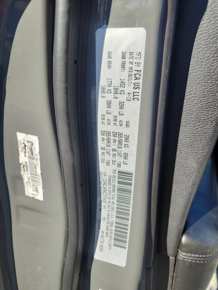 2019 Dodge Durango Sxt VIN: 1C4RDJAG0KC777423 Lot: 86770445