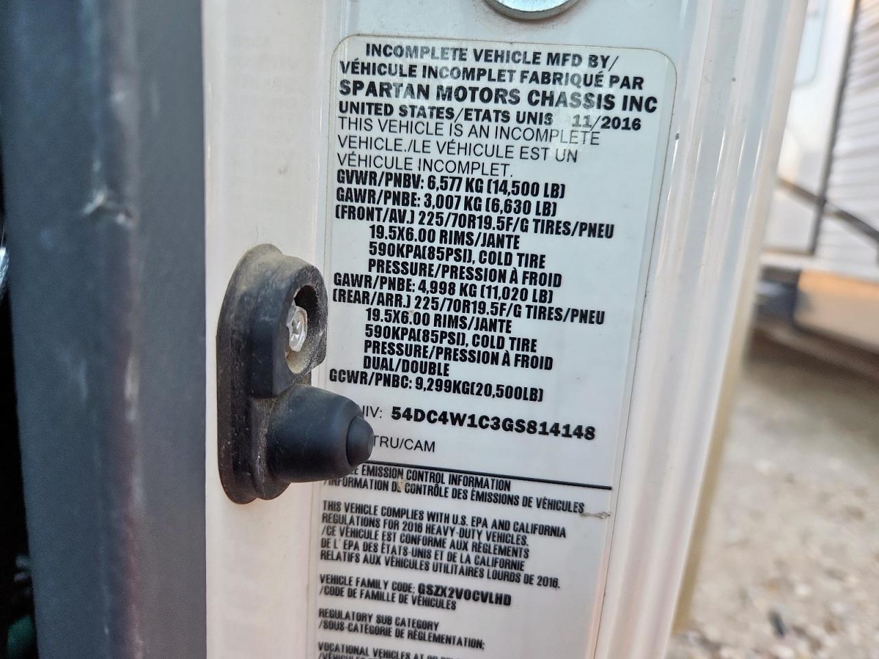 2016 Isuzu Npr Hd Box Truck VIN: 54DC4W1C3GS814148 Lot: 90341465