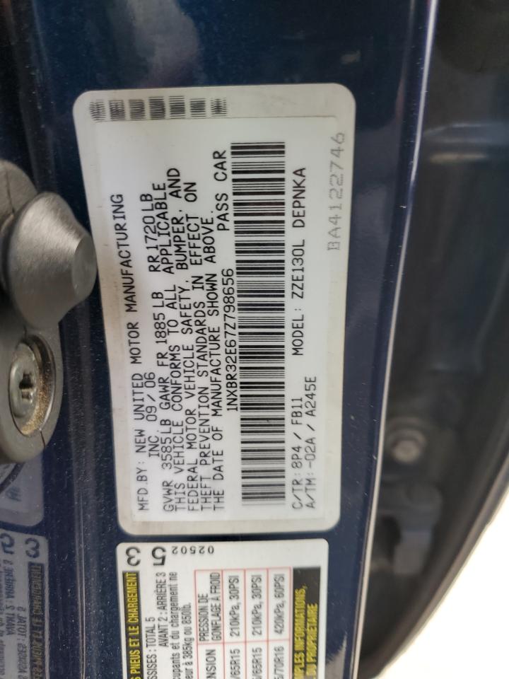 2007 Toyota Corolla Ce VIN: 1NXBR32E67Z798656 Lot: 84203155