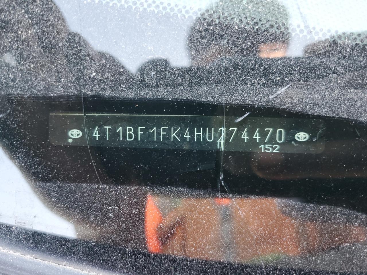 2017 Toyota Camry Le VIN: 4T1BF1FK4HU274470 Lot: 86270945