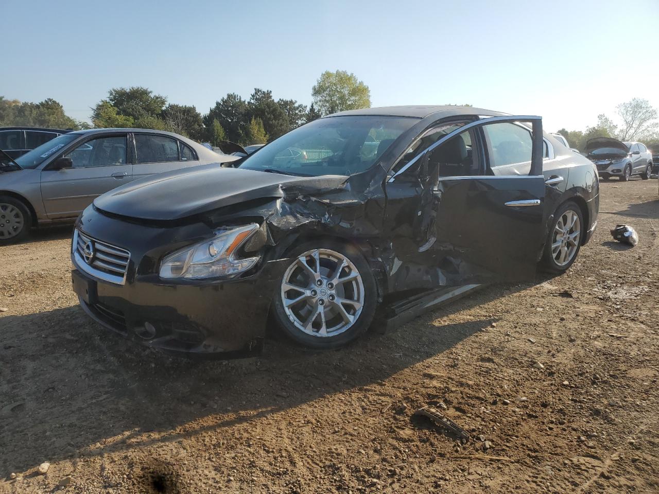 2012 NISSAN MAXIMA BLACK VIN: 1N4AA5AP8CC807997
