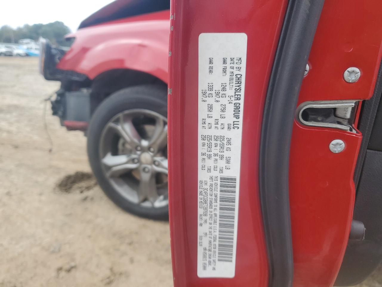 2014 Dodge Journey Crossroad VIN: 3C4PDCGB0ET287698 Lot: 89913645