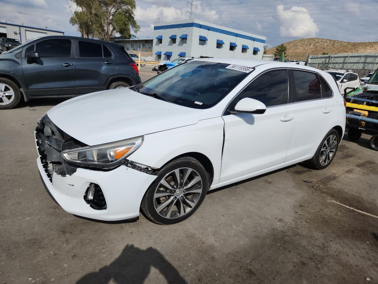 2019 Hyundai Elantra Gt white null gas KMHH35LE6KU097551 photo #1