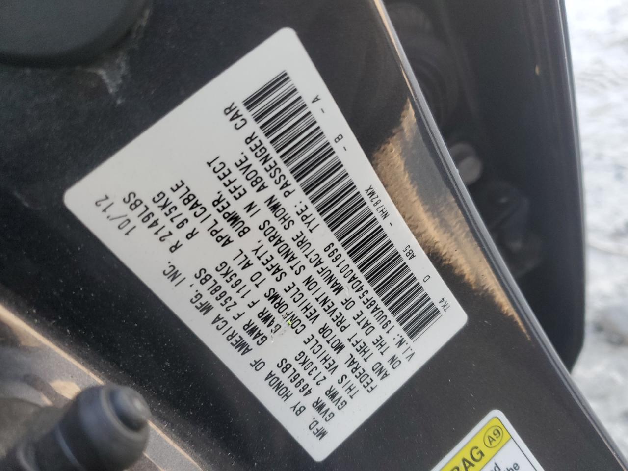 2013 Acura Tl Tech VIN: 19UUA8F54DA001699 Lot: 82741895