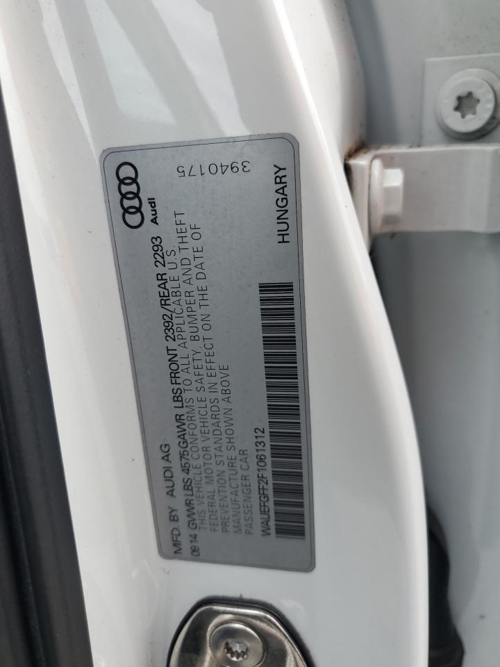 2015 Audi A3 Premium Plus VIN: WAUEFGFF2F1061312 Lot: 81861625