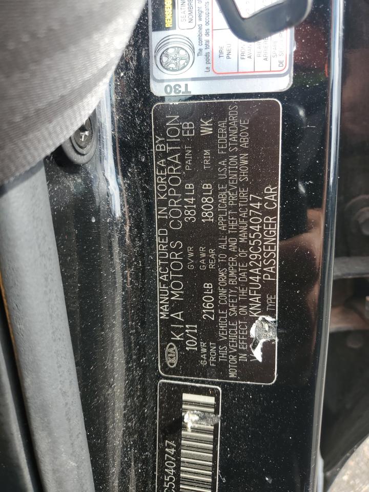 2012 Kia Forte Ex VIN: KNAFU4A29C5540747 Lot: 90314555