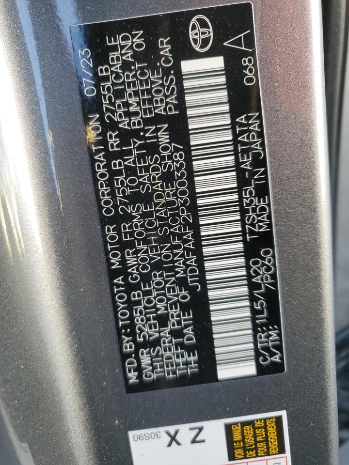 2023 Toyota Crown Platinum VIN: JTDAFAAF2P3003387 Lot: 86862165