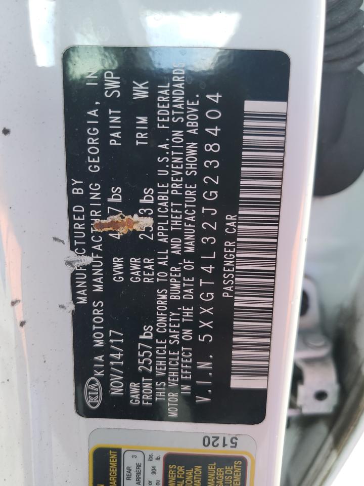 2018 Kia Optima Lx VIN: 5XXGT4L32JG238404 Lot: 85088515