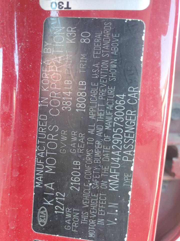 2013 Kia Forte Ex VIN: KNAFU4A29D5730064 Lot: 82399325