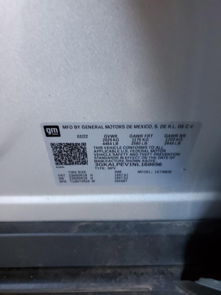 2022 GMC Terrain Slt VIN: 3GKALPEV1NL168656 Lot: 86614115