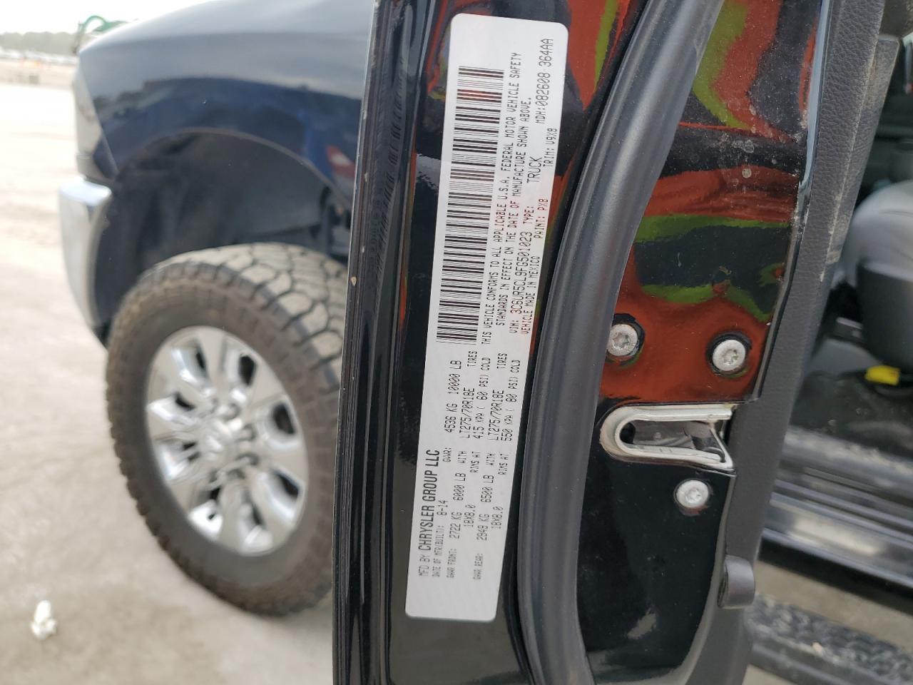 2015 Ram 2500 St VIN: 3C6UR5CL9FG501023 Lot: 85519625