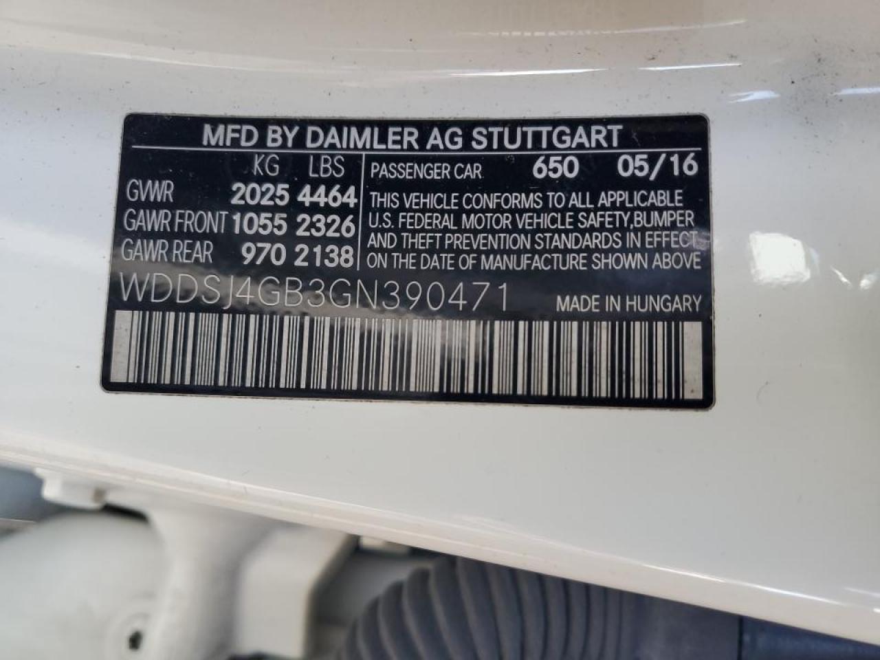 2016 Mercedes-Benz Cla 250 4Matic VIN: WDDSJ4GB3GN390471 Lot: 89491795