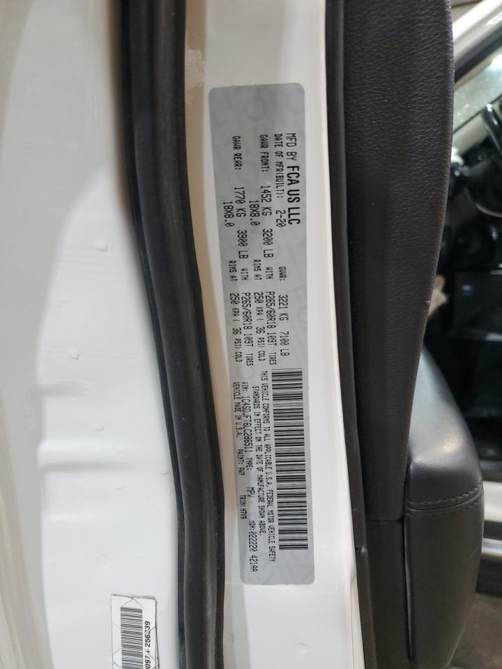 2020 Dodge Durango Ssv VIN: 1C4SDJFT6LC286511 Lot: 89663605