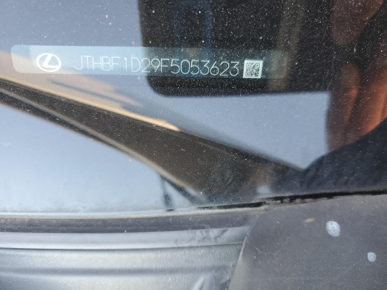 2015 Lexus Is 250 VIN: JTHBF1D29F5053623 Lot: 85783945