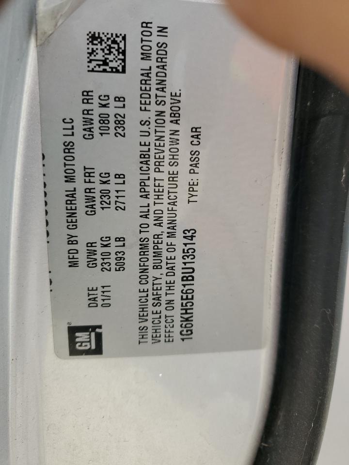 2011 Cadillac Dts Premium Collection VIN: 1G6KH5E61BU135143 Lot: 90552315