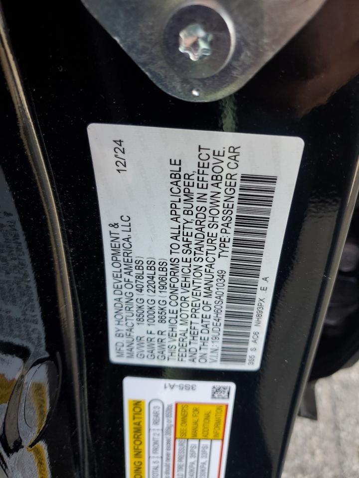 2025 Acura Integra A-Spec Tech VIN: 19UDE4H60SA010349 Lot: 90383355