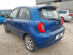 2014 NISSAN MICRA ACENTA  for sale at Copart PETERLEE